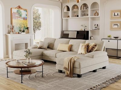 Furmax U shaped sectional sofa