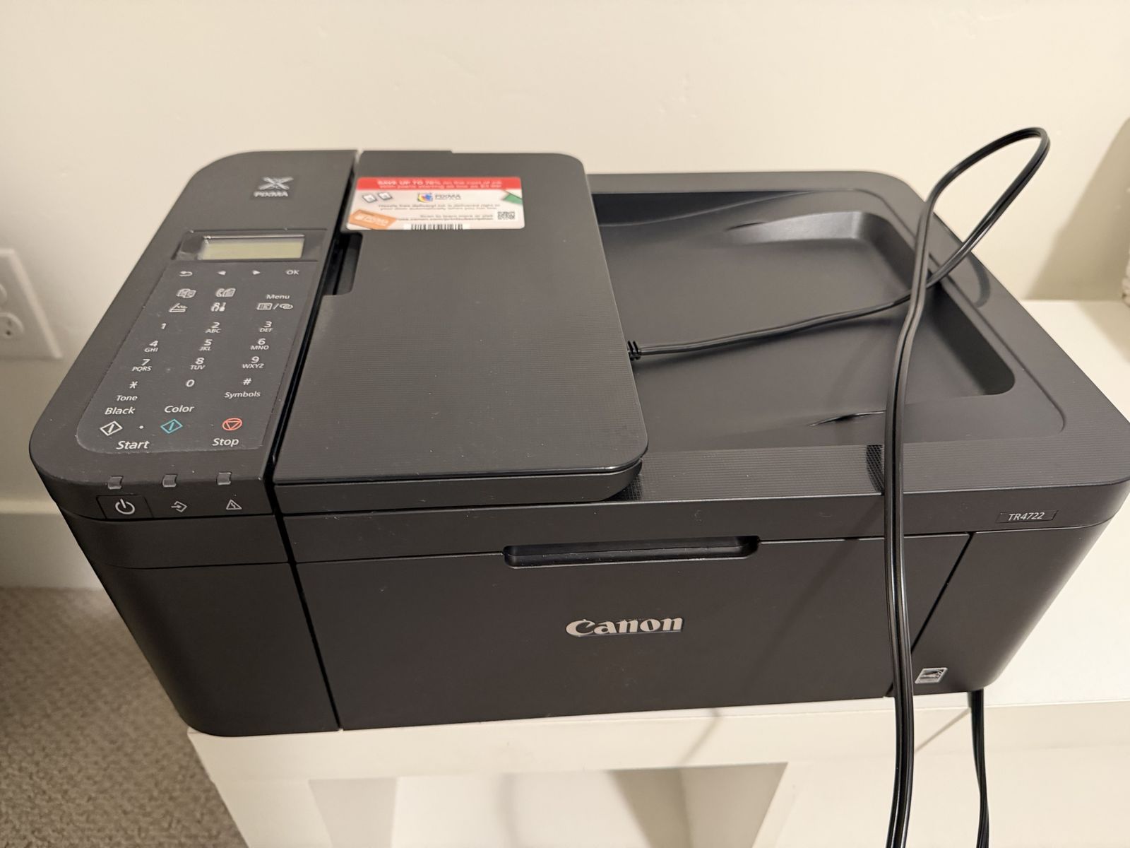 Canon PIXMA TR4722 Wireless All-In-One Color Inkjet Printer