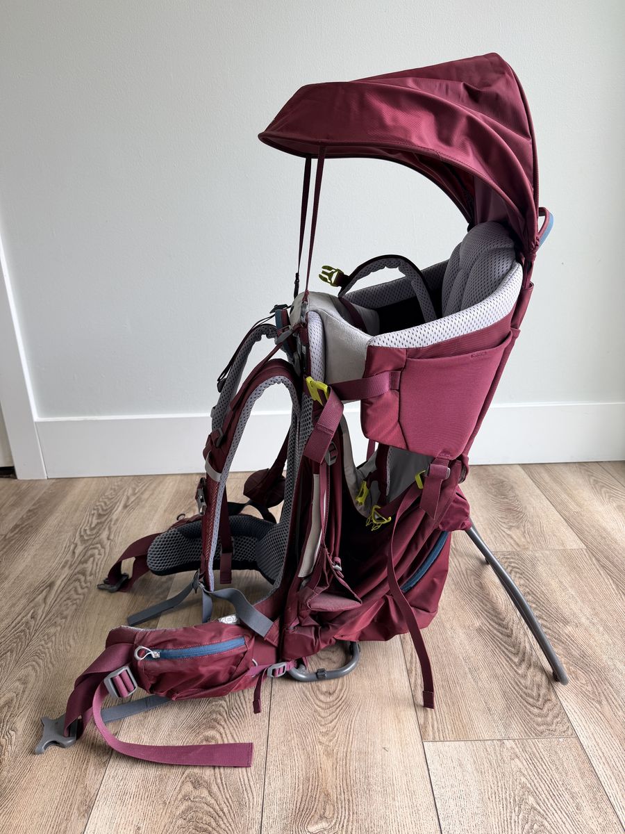 Deuter Kid Comfort Child Carrier – Maroon – Like New