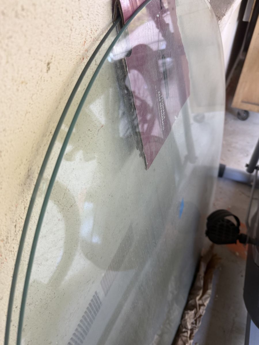 36 inch Round Glass Table Top - Clear Glass Surface Protector - X 2
