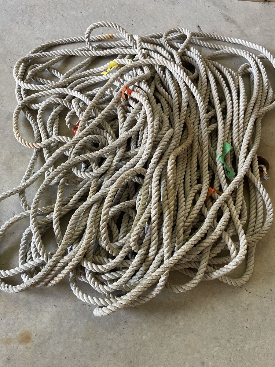 220’ Large Coil of Nautical Rope - Marine Grade Mooring/Anchor Line