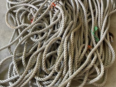 220’ Large Coil of Nautical Rope - Marine Grade Mooring/Anchor Line