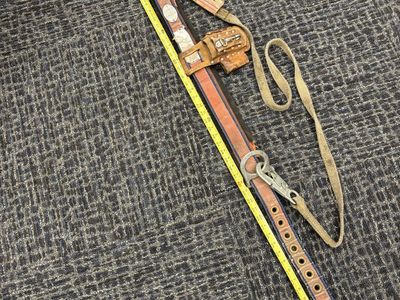 Klein Tools USA Lineman Climbing Belt 2-D Ring Size Large 35-45 inch with positioning & restraint lanyard