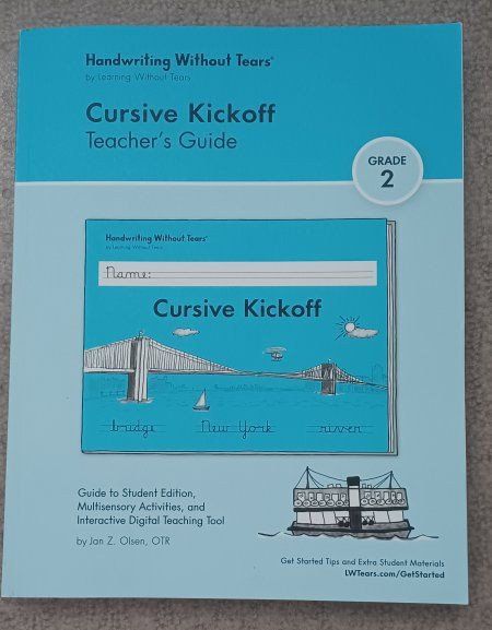 Handwriting Without Tears Cursive Kickoff Teacher's Guide - Grade 2, 2022 edition