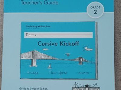 Handwriting Without Tears Cursive Kickoff Teacher's Guide - Grade 2, 2022 edition