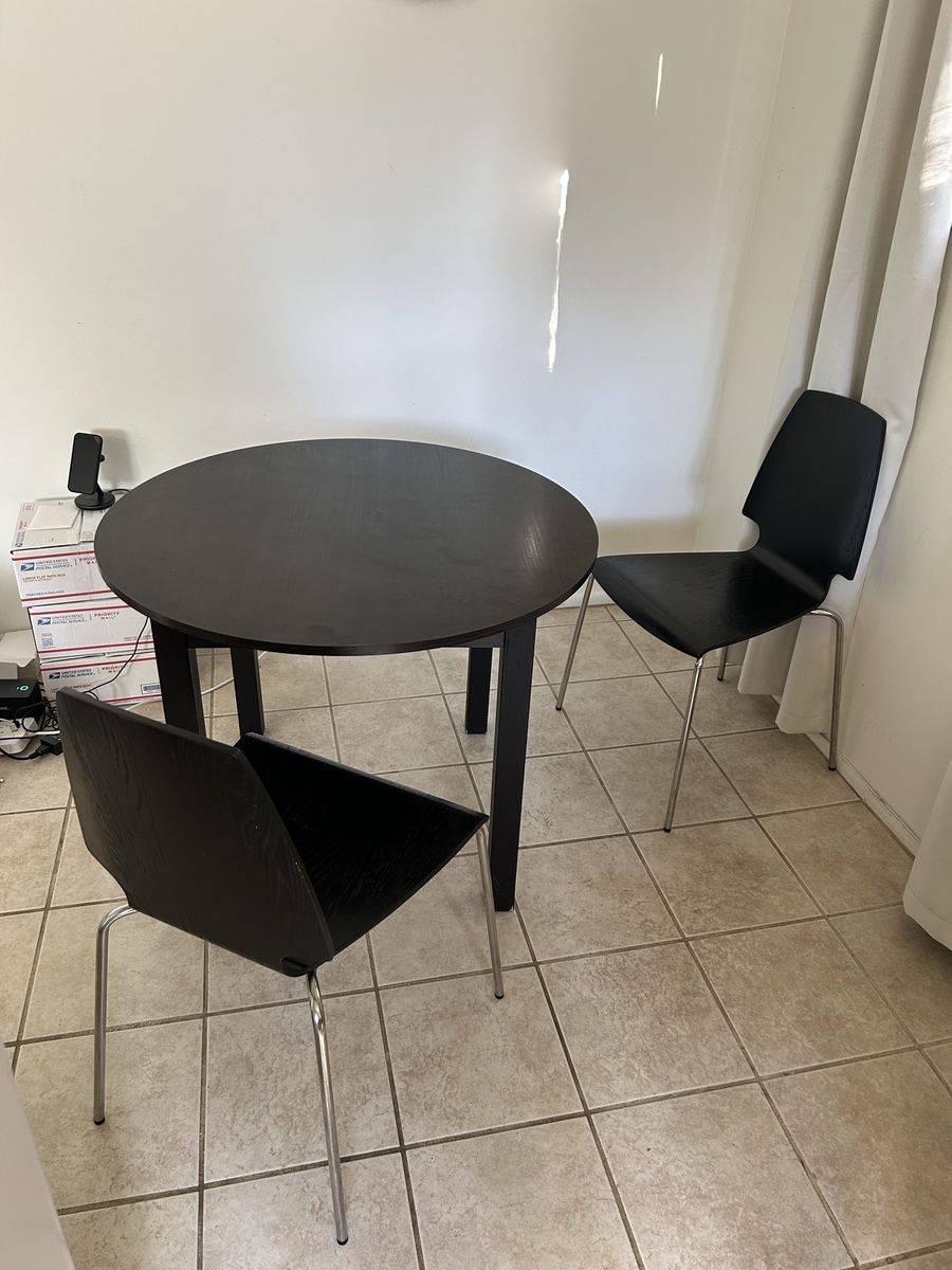 Black Dining Table and Chairs