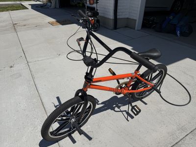 Mongoose Legion Mag BMX Bike - Orange with Black Mag Wheels