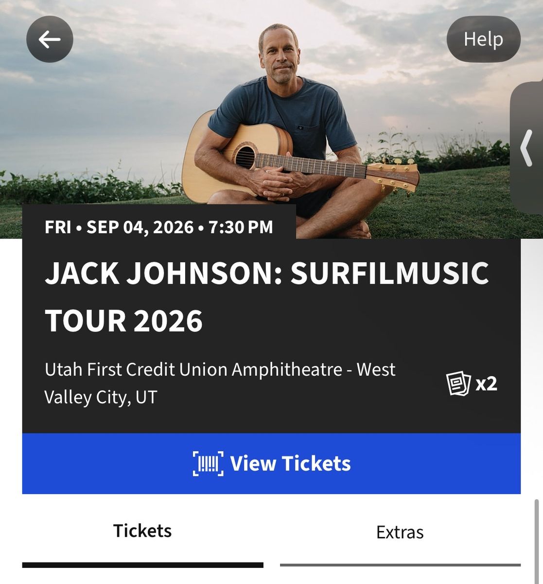 Two Jack Johnson Concert Tickets - Sept 4th