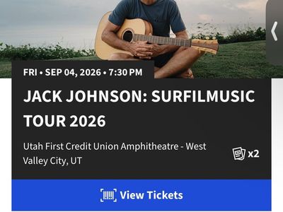 Two Jack Johnson Concert Tickets - Sept 4th