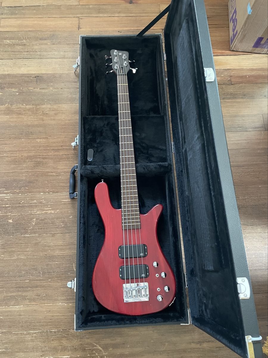 German made Warwick Streamer $$ 5 string bass with hard case