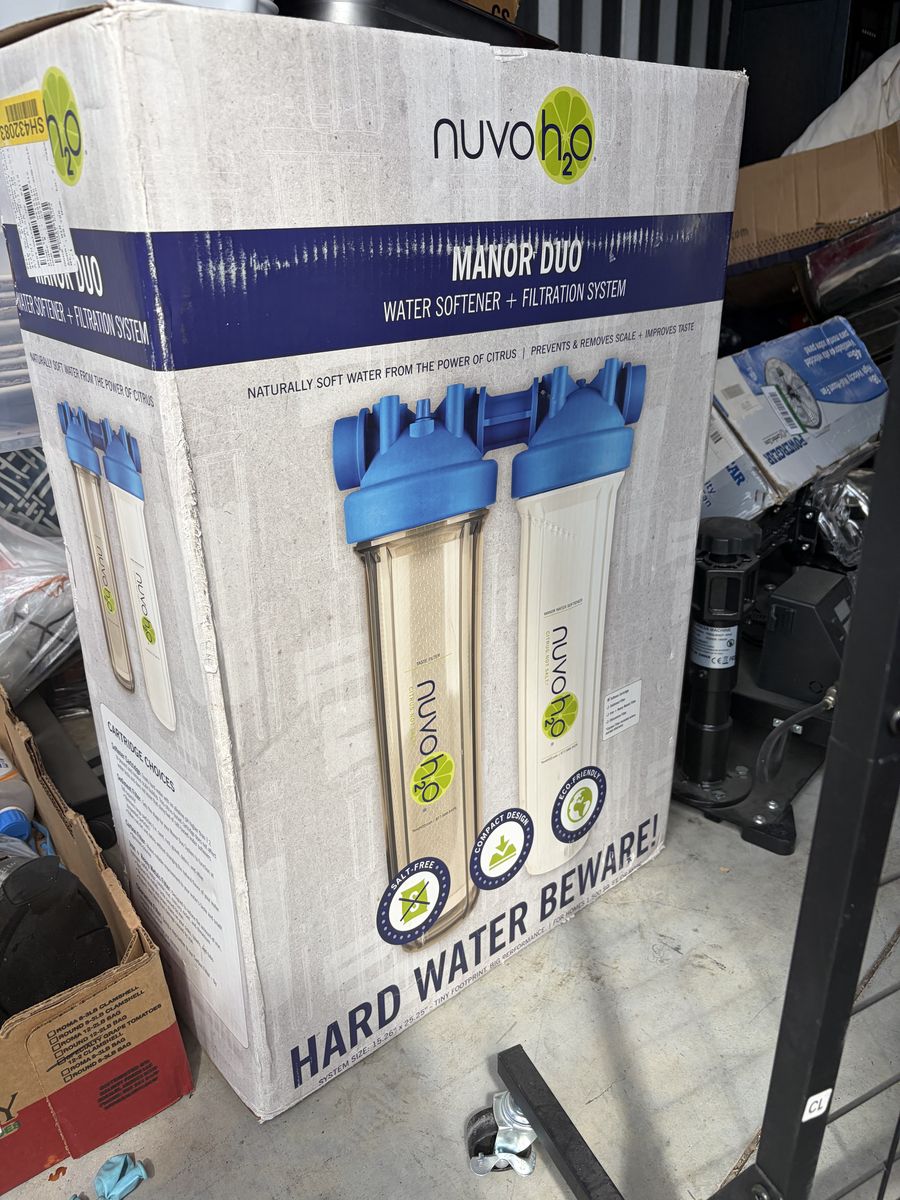 Brand New NuvoH2O Manor Duo Water Softener + Filtration System – $1,100 OBO