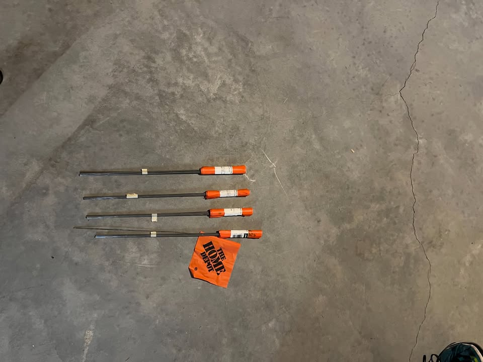 Sprinkler marking flags (gas line, power line, etc)
