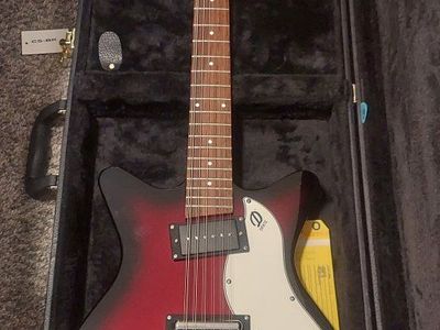 Danelectro 59X12 Redburst Electric 12 String Guitar with Hard Case