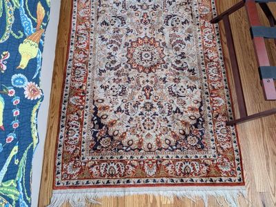 100% silk Iranian rug