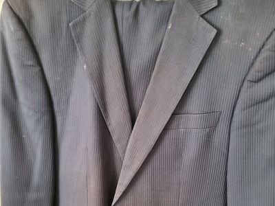 Blue pinstripe suit + pant