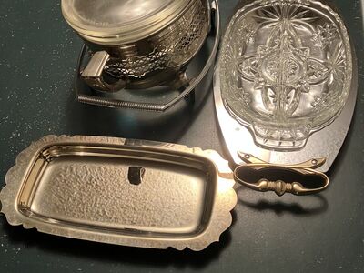 Vintage serving dishes for entertaining