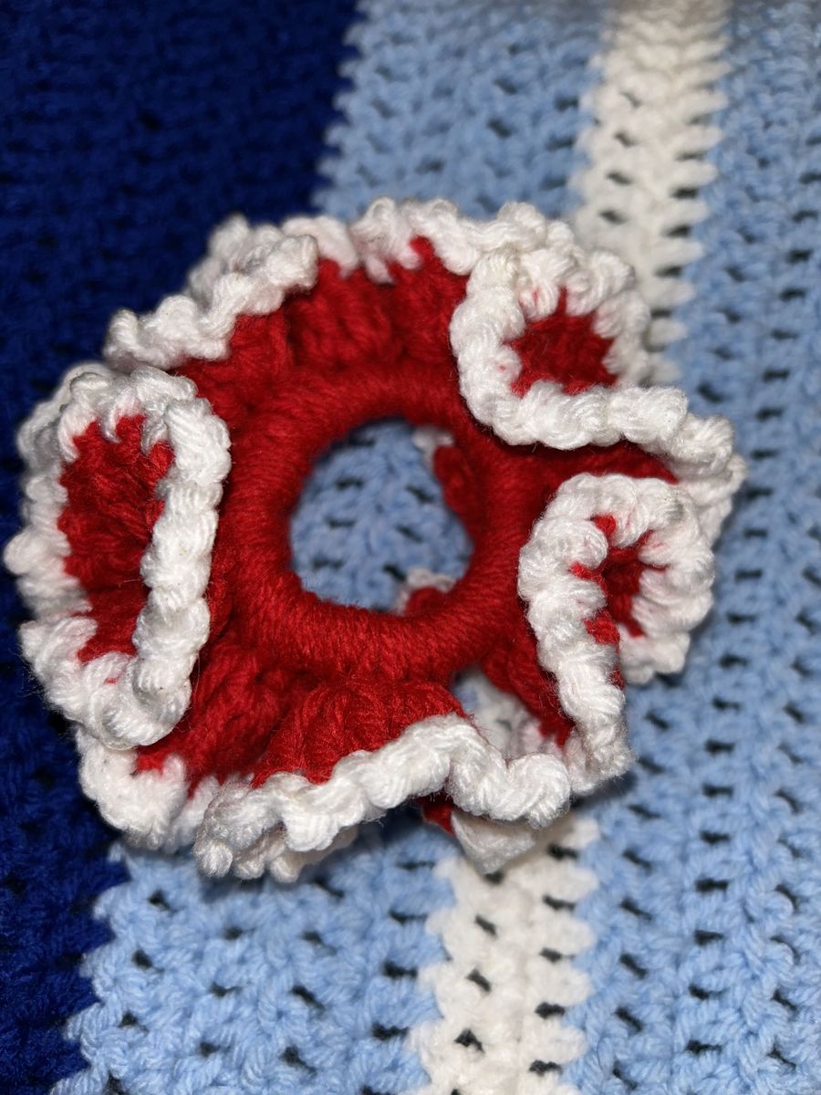 Handmade Crochet Flower Hair Ties