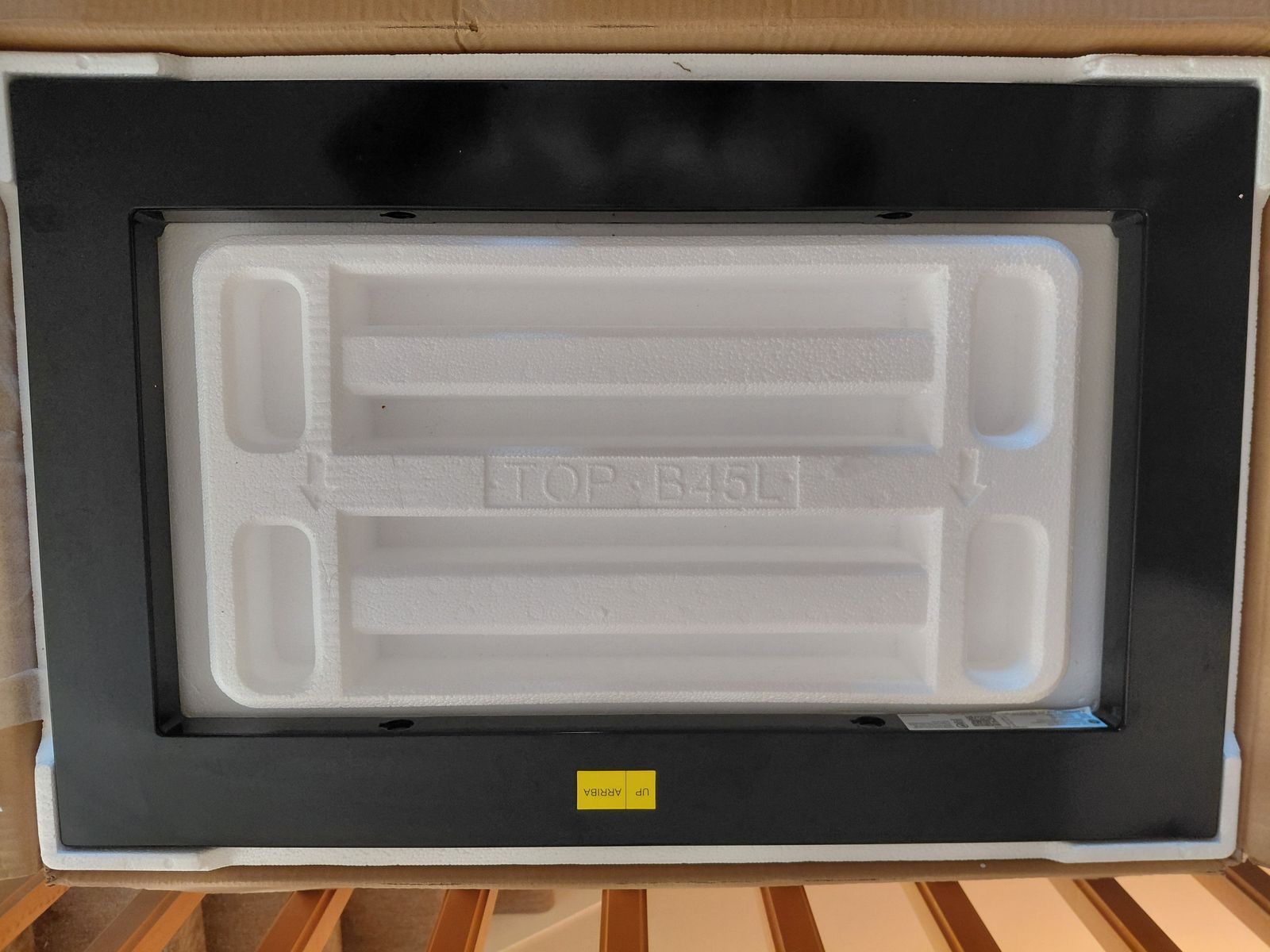 GE 30" inch Black Built In Microwave Trim Frame JX7230DLBB Profile 2.2 Cu. Ft.