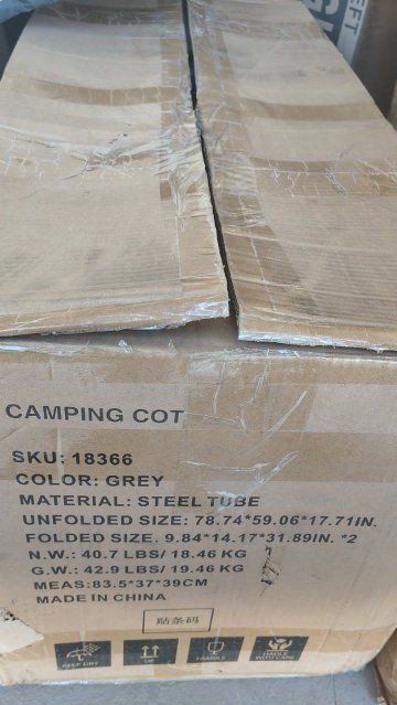New in Box Camping Cot