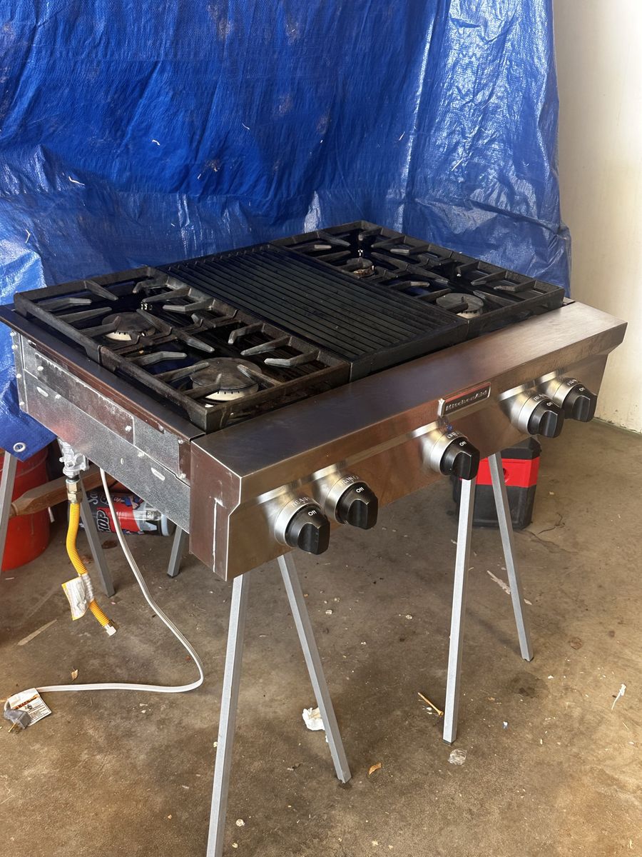 36” Kitchen Aid gas stovetop