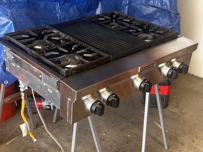36” Kitchen Aid gas stovetop