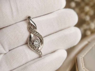 Vintage Sterling Silver & Diamond Accent Pendant
