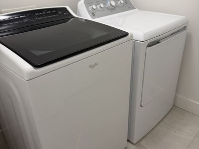 Whirlpool Washer & GE Dryer