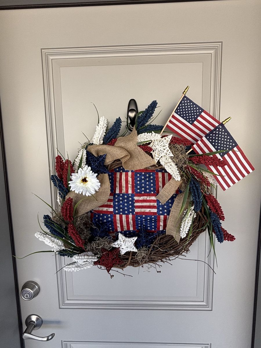 Patriotic 250 Anniversary Wreath