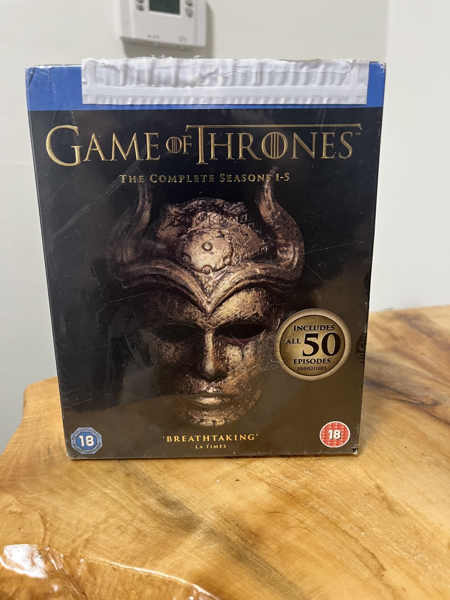 BRAND NEW IN SEALED BOX Game of Thrones Box Set SEASONS 1-5 BLU RAY