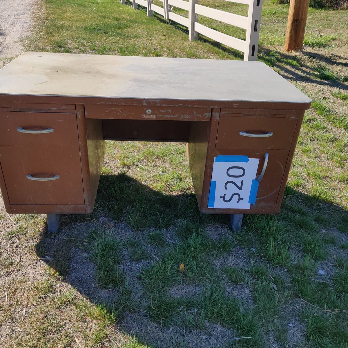 steel desk 30x 55x29H