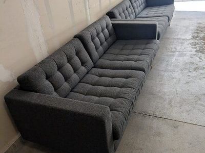 IKEA MORABO 3-Seat Sofas w/ Wood Legs – Excellent Condition