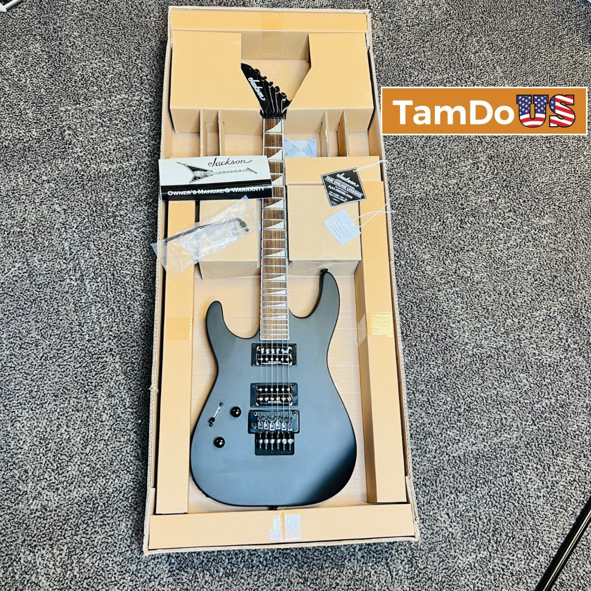 Jackson X Series Soloist SLX Left-Handed Electric Guitar, Laurel FB, Satin Black