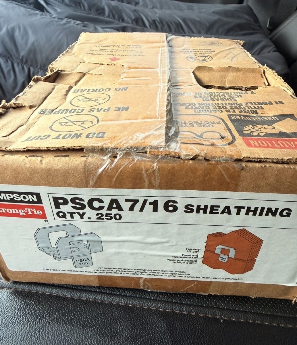 Simpson Strong-Tie PSCA7/16 Sheathing Clips, 250-Count for 7/16" Sheathing