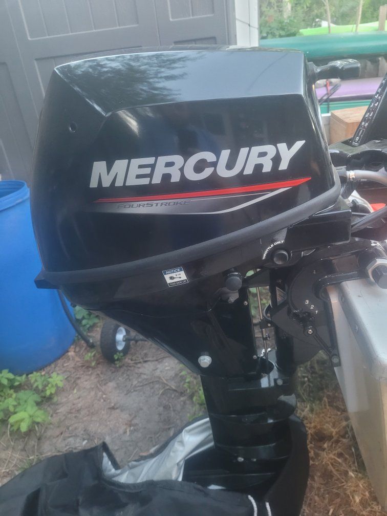 Brand new 2026, Mercury 9.9 FourStroke Outboard Motor - 0 hours never touched the water.