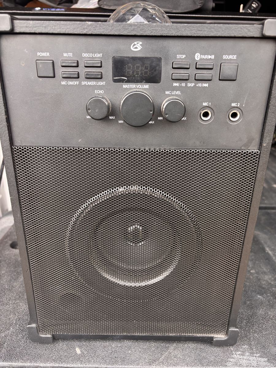 GPX Electronics Bluetooth Karaoke Machine