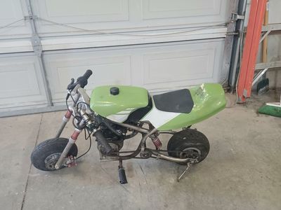 Mini motorcycle for repair.