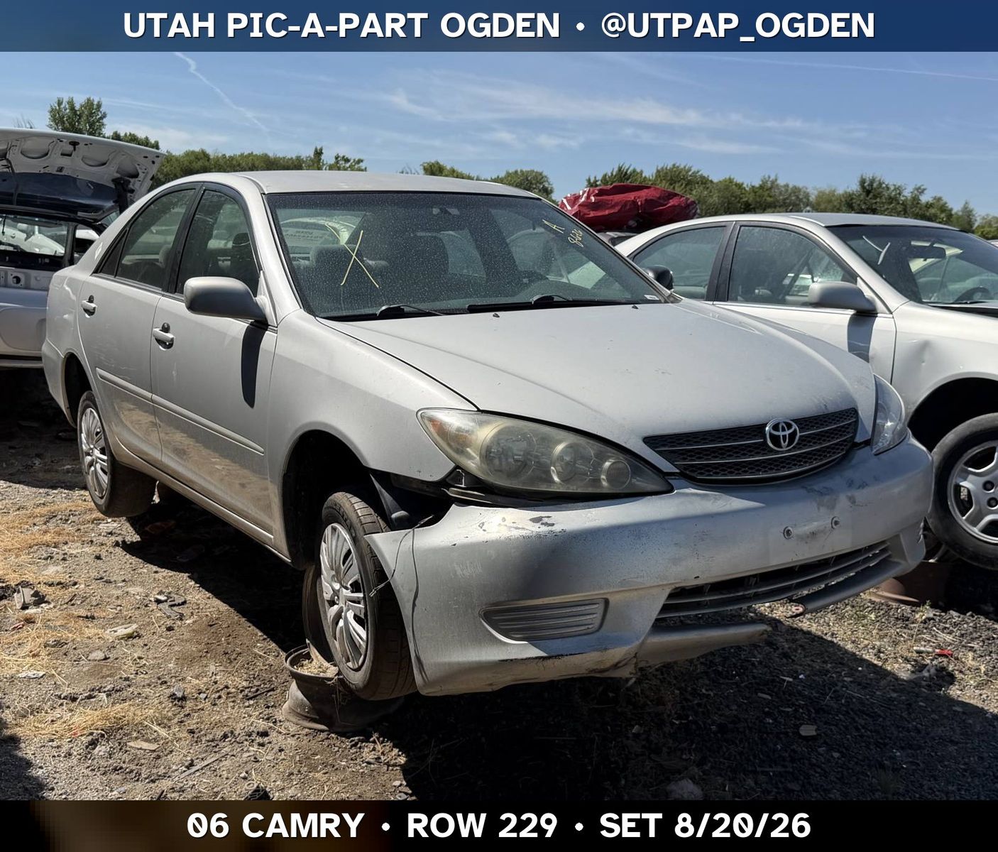 Just In! 2006 Toyota Camry Parts - UTPAP Ogden
