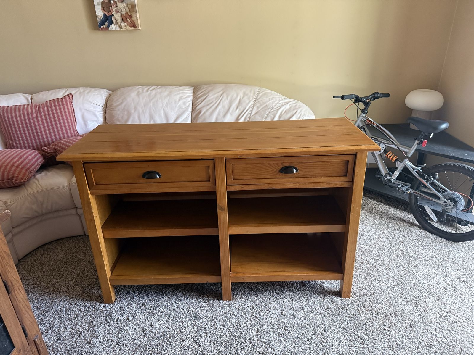 Very nice solid wood console table, great condition.