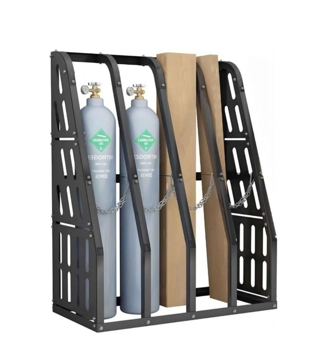 4-Bay Vertical Bar Storage Rack #28