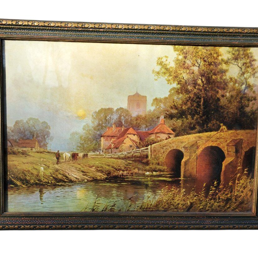 PENDING Vintage Framed Print 'A Highland Valley'