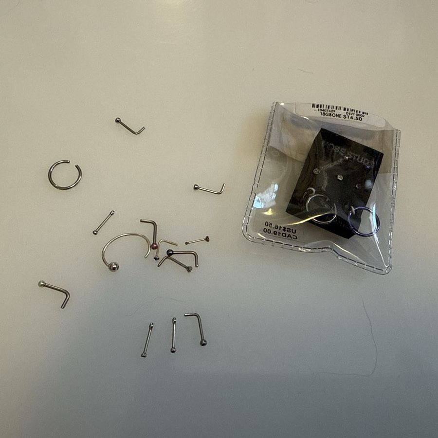 Assorted Nose Rings and Studs Lot