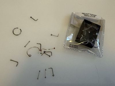 Assorted Nose Rings and Studs Lot