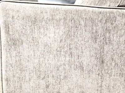 Grayish Soft Fabric Loveseat and Matching Armchair Set