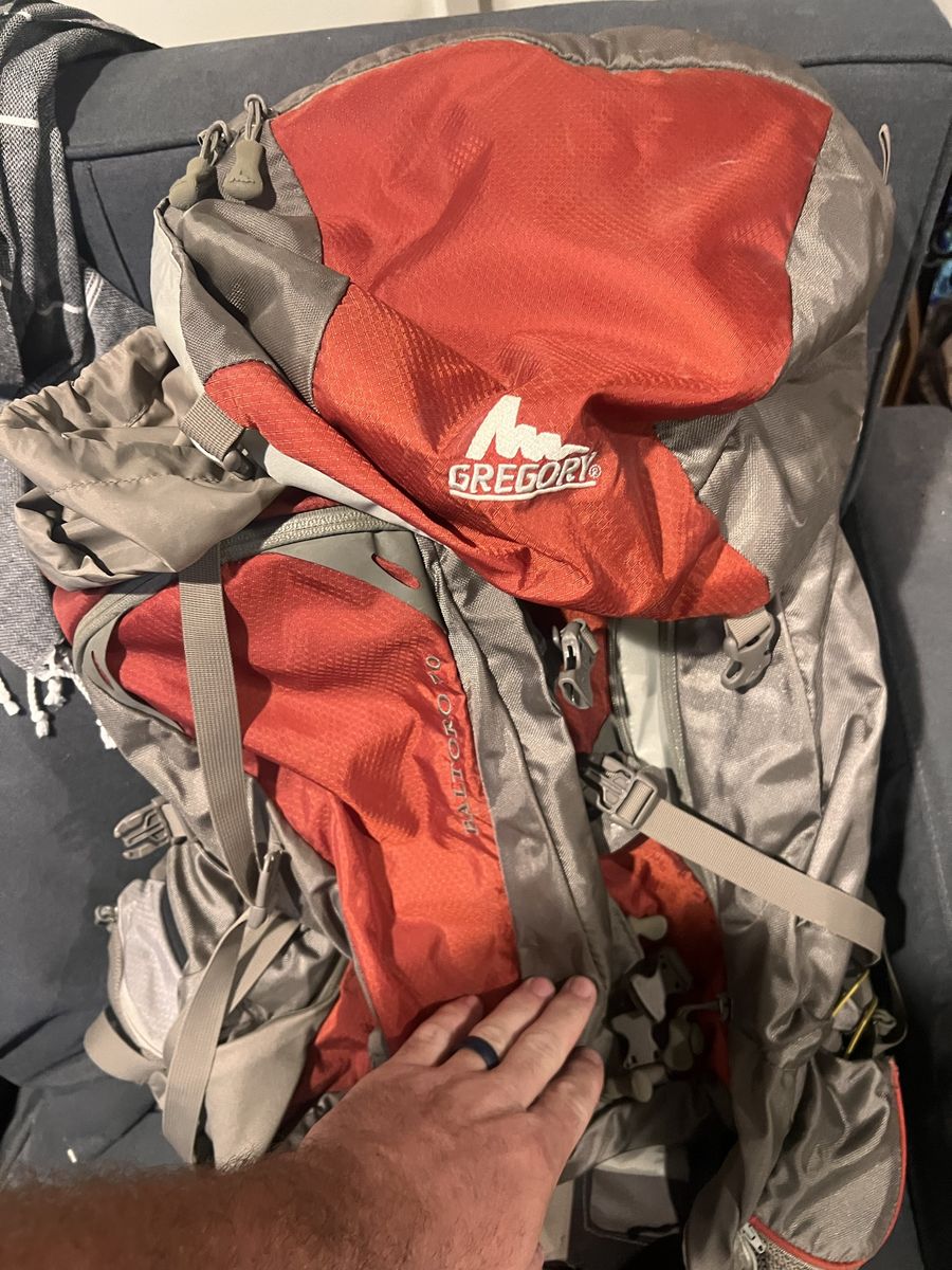 Gregory Baltoro 75L Multi-Day Backpack - Red/Gray, Men's Large, Hiking/Camping