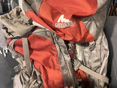 Gregory Baltoro 75L Multi-Day Backpack - Red/Gray, Men's Large, Hiking/Camping