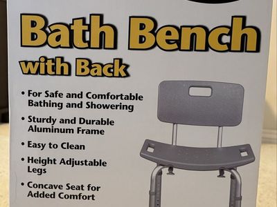 Bath Bench with Back