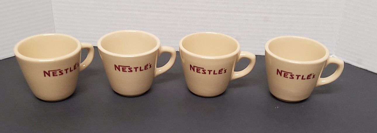 4 Inca Ware Nestle's Mugs. Excellent Condition