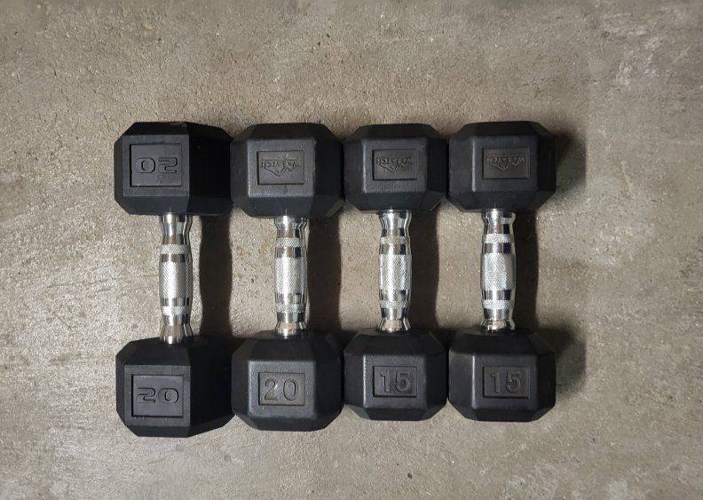 dumbbells 70 pounds