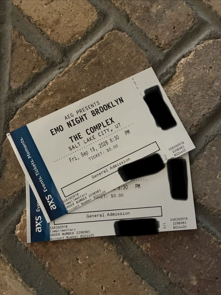 2 Emo Night Brooklyn Tickets - The Complex Salt Lake City, UT (Sep 18, 2026)