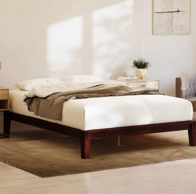 *PRICE IS FIRM- READ AD* Nectar Resident King Bamboo Bed Frame Dark Walnut